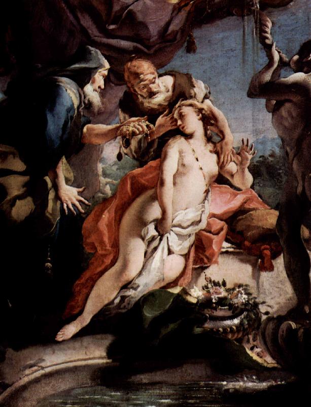 Giovanni Battista Tiepolo Susanna und die beiden Alten oil painting image